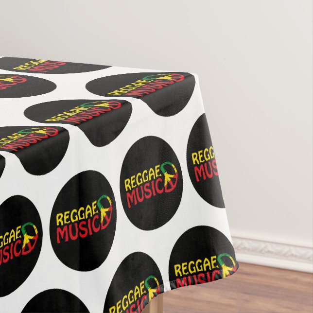 Reggae Music - model2b circle-black Tischdecke (Beispiel)