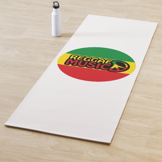 Reggae Music, Reggae Art mit Friedenssymbol Yogamatte (Beispiel)