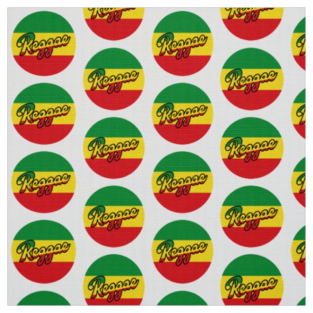 Reggae Music with reggae flag colors Stoff (Muster)
