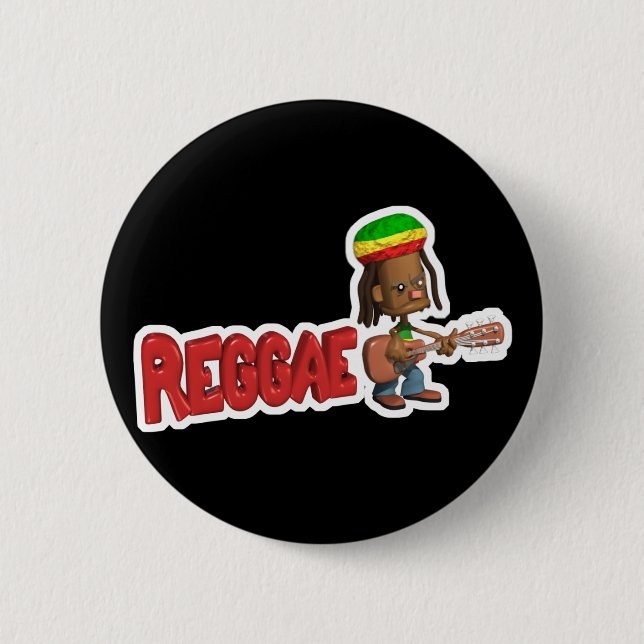 Reggae-Musik Button (Vorderseite)