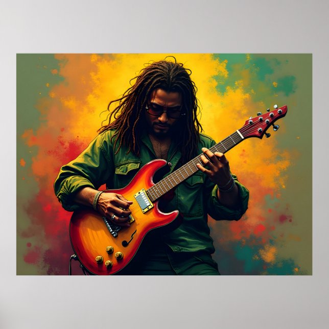 Reggae-Musik-Kunst Poster (Vorne)