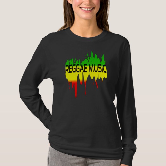 Reggae-Musik T-Shirt (Vorderseite)