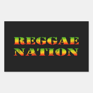 Reggae Nation Rechteckiger Aufkleber