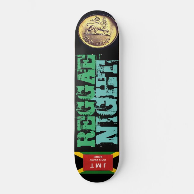 REGGAE NIGHT Skateboard (Vorderseite)