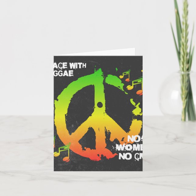 Reggae Peace - Jamaican Life Karte (Vorderseite)