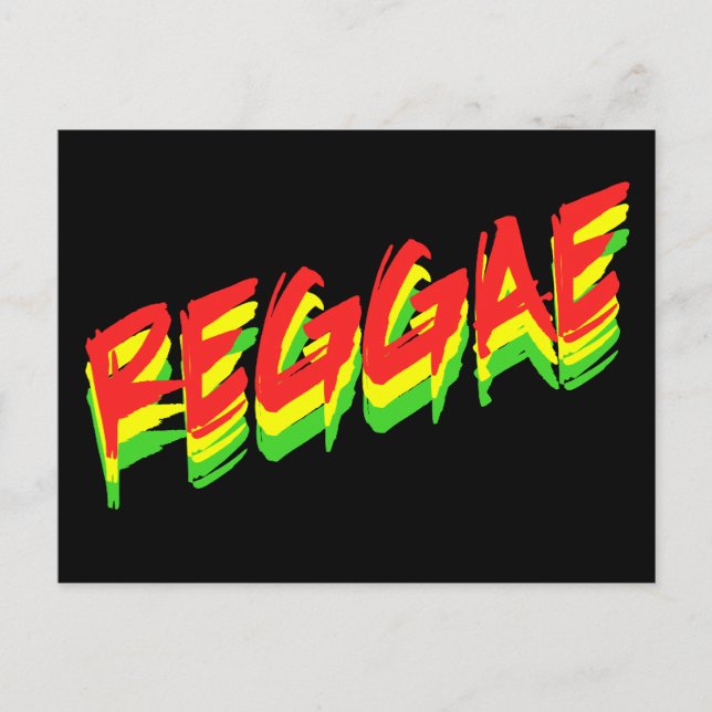 Reggae Postkarte (Vorderseite)