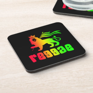 Reggae Rasta Lion Getränkeuntersetzer