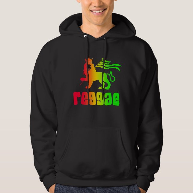 Reggae Rasta Lion Hoodie (Vorderseite)