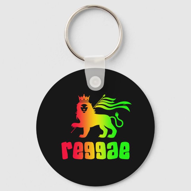 Reggae Rasta Lion Schlüsselanhänger (Vorderseite)