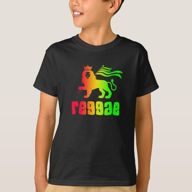 Reggae Rasta Lion T - Shirt (Vorderseite)