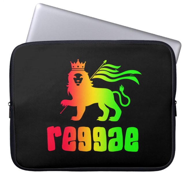 Reggae Rasta Löwe  Laptopschutzhülle (Vorderseite)