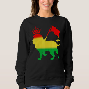Reggae Rasta Löwe Rastafari-Jamaikanische Musik Sweatshirt