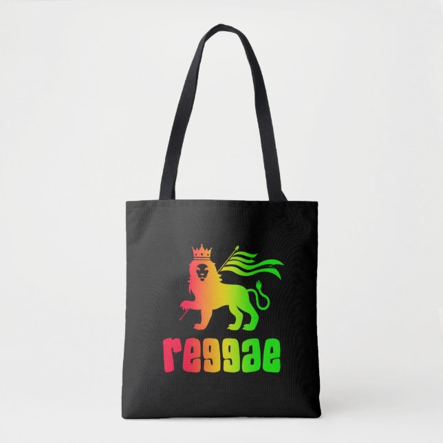 Reggae Rasta Löwe  Tasche (Vorderseite)
