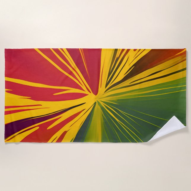 Reggae Rays Strandtuch (Vorderseite)