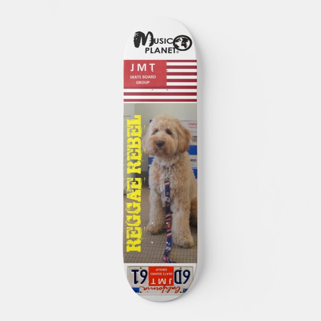 REGGAE REBEL (Heimtier) Skateboard (Vorderseite)