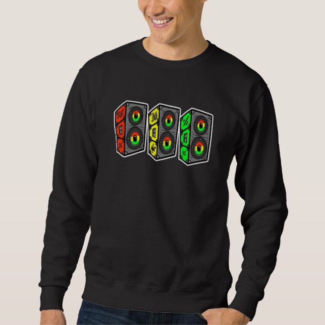Reggae Roots Sound System Rastafari Sweatshirt (Vorderseite)