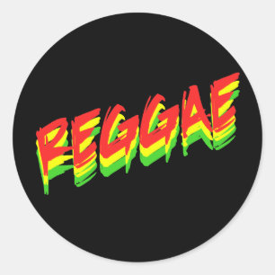 Reggae Runder Aufkleber