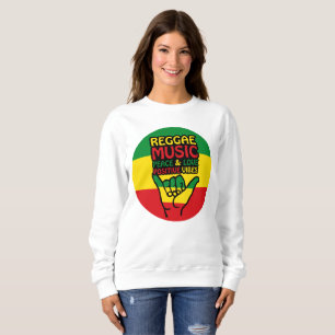 Reggae Shaka Hand mit positiven Zitaten Sweatshirt