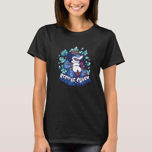 Reggae shark cool   T-Shirt (Vorderseite)