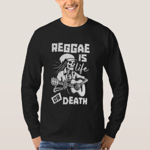 Reggae Skeleton Music Rastafari - Rasta Rastafaria T-Shirt