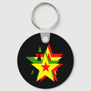 Reggae star schlüsselanhänger