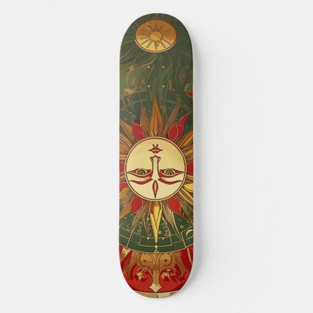 Reggae Sun King Skateboard (Vorderseite)