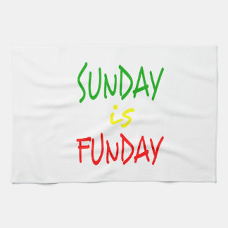 Reggae Sunday Is Funday Geschirrtuch