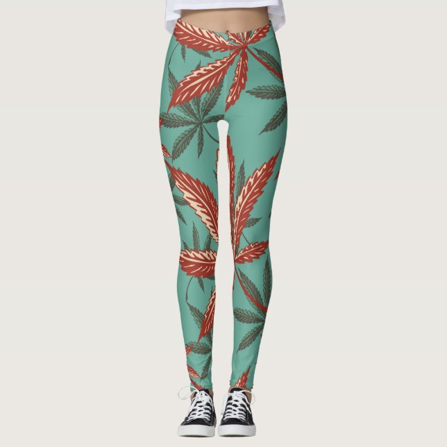 Reggae Vibrations - Power Yoga Leggings (Vorderseite)