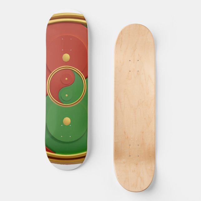 Reggae Yin & Yang Skateboard (Vorderseite)