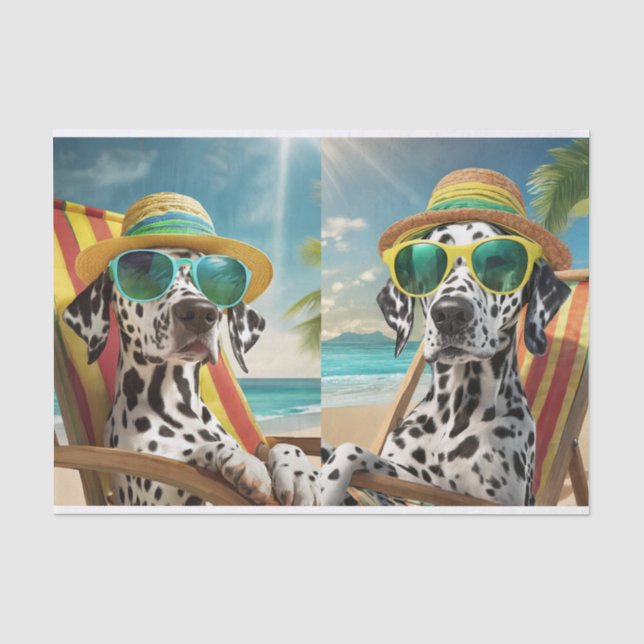 Reggie Bahama & Matilda Mama, Dalmatiner auf Vaca Seidenpapier (Vorderseite)