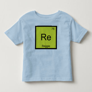 Reggie Name Chemie Element Periodensystem Kleinkind T-shirt