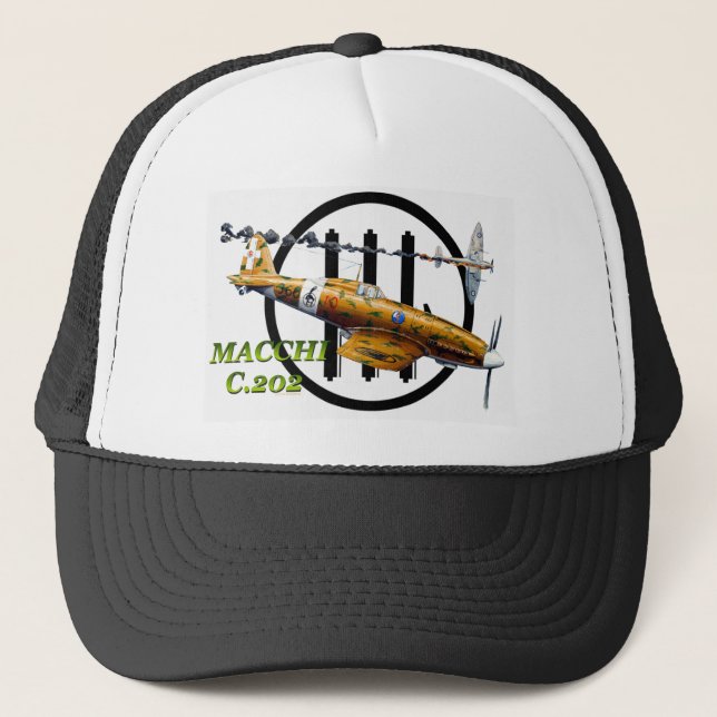 REGIA AERONAUTICA MACCHI 202 FOLGORE HUT TRUCKERKAPPE (Vorderseite)