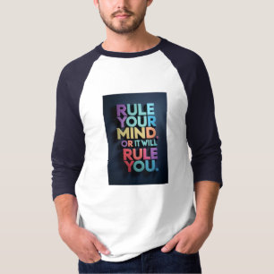Regiere Deinen Geist Zitat-Typografie-T-Shirt-Desi T-Shirt