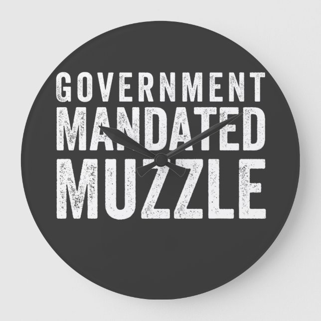 Regierung beauftragt Muzzle Große Wanduhr (Vorderseite)