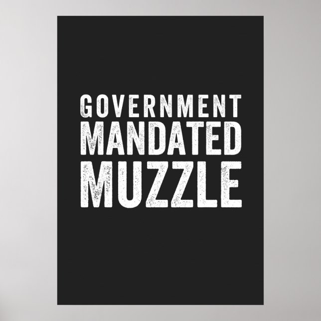 Regierung beauftragt Muzzle Poster (Vorne)