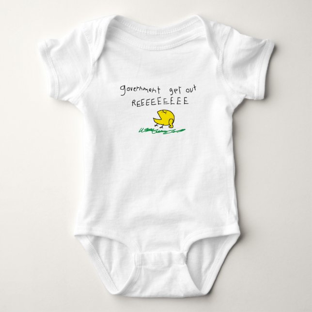 Regierung erhält REE SNEKRIGHT Gadsden Flag Baby Strampler (Vorderseite)