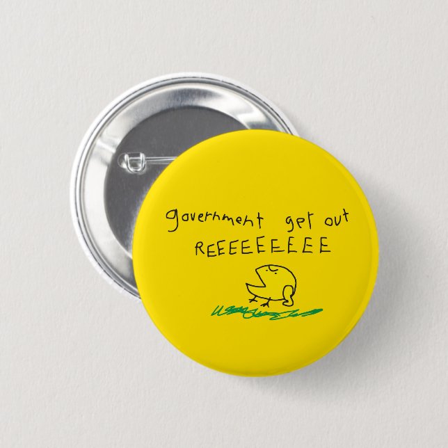 Regierung erhält REE SNEKRIGHT Gadsden Flag Button (Vorne & Hinten)