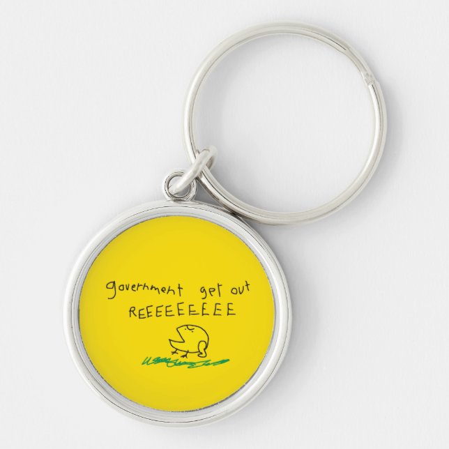 Regierung erhält REE SNEKRIGHT Gadsden Flag Schlüsselanhänger (Vorne)