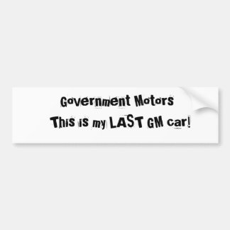 Regierung fährt, dieses ist mein LETZTES GR.-Auto! Autoaufkleber