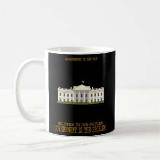 Regierung ist das Problem lustiger Spaß-Spaß Kaffeetasse