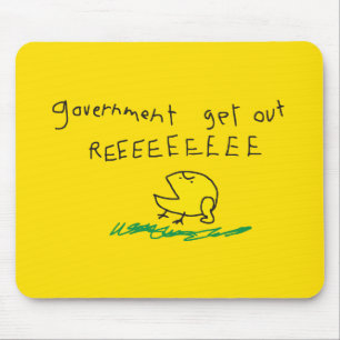 Regierung raus REE SNEKRIGHT Gadsden-Flagge Mousepad