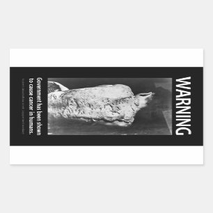 Regierungs-warnender Aufkleber