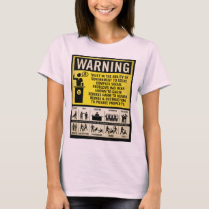 Regierungs-warnendes Shirt