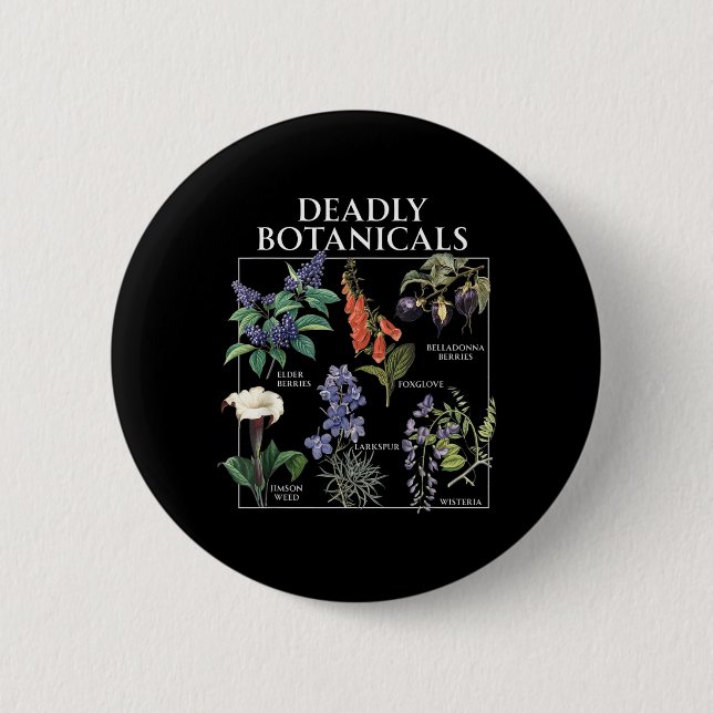 Regierungsbehörde Botanicals Herbologie Blume Button (Vorderseite)