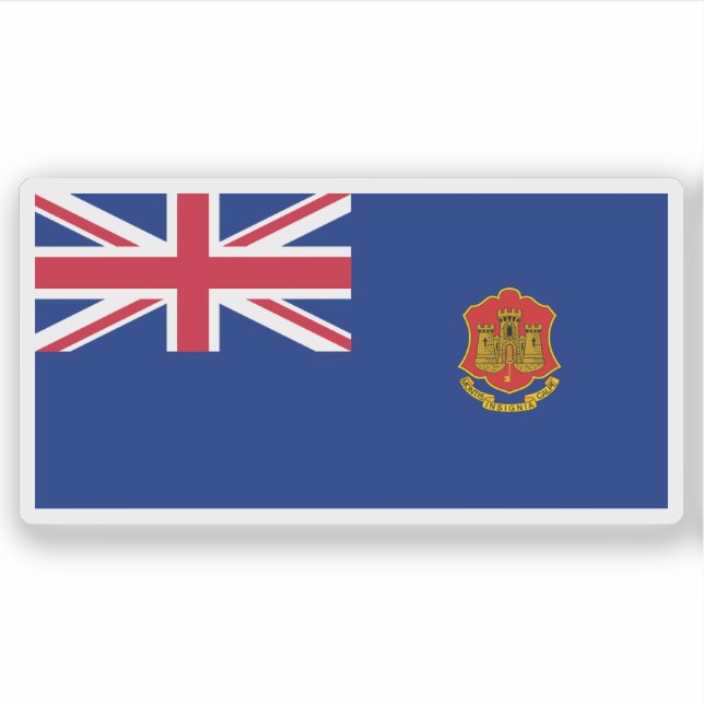Regierungsbeschluss von Gibraltar (1939-1999) Aufkleber (Vorderseite)