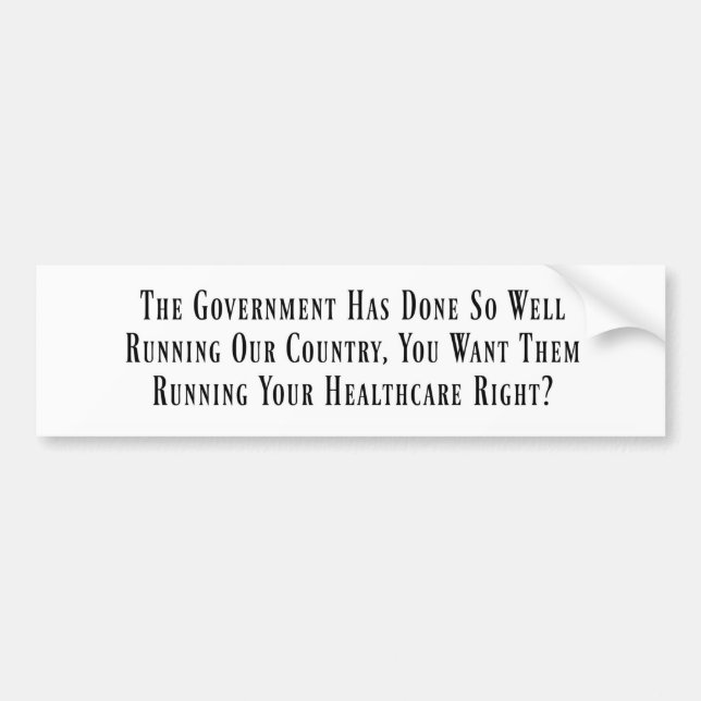 Regierungsfeindlicher Autoaufkleber (Vorne)