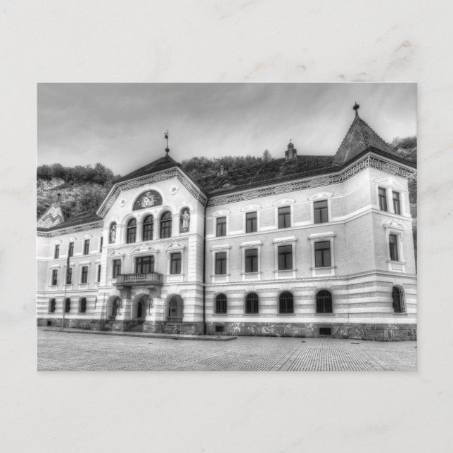 Regierungshaus Liechtenstein Postkarte (Vorderseite)