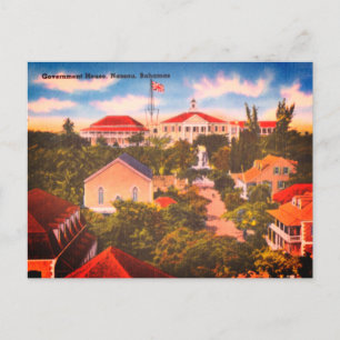 Regierungshaus, Nassau, Bahamas Vintage-Foto Postkarte