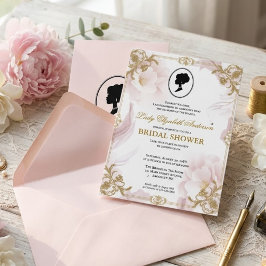 Regiezeit Florals Bridgerton Brautparty Einladung