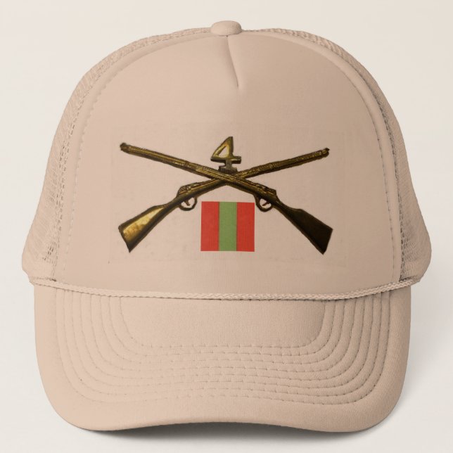 Regiment der Infanterie-2BN 4. eingetragen Truckerkappe (Vorderseite)